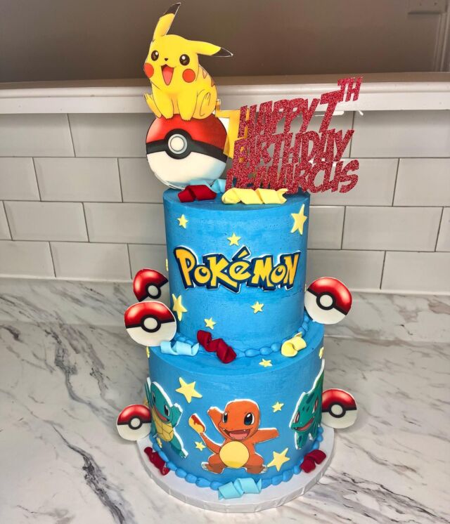 Gotta catch ‘em all💫🌟
-
Cake size: 7/5” 
-
#kdskakes #pokemon #pokemoncake #pokemongo #pokemonbirthday #kidscakes #birthdaycakes #bramptoncakes #torontocakes