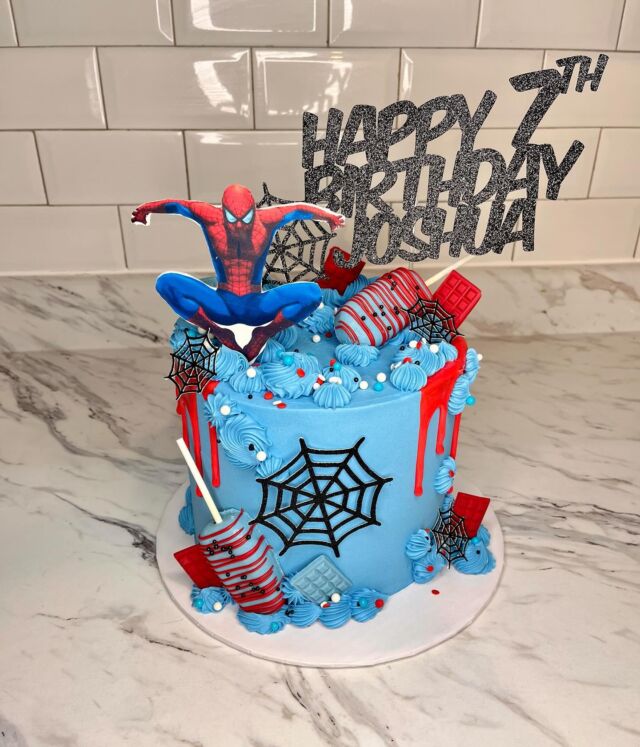 Spider-Man for Joshua’s 7th💙🕷️🕸️❤️
-
Cake size: 7”
-
#kdskakes #spiderman #spidermancake #spidermanbirthday #spidermancomics #buttercreamcakes #dripcakes #marvelcakes #marvelbirthday #cakesofig #cakeinspo #cakedecorating #cakedesign #cakelover #bramptoncakes #torontocakes