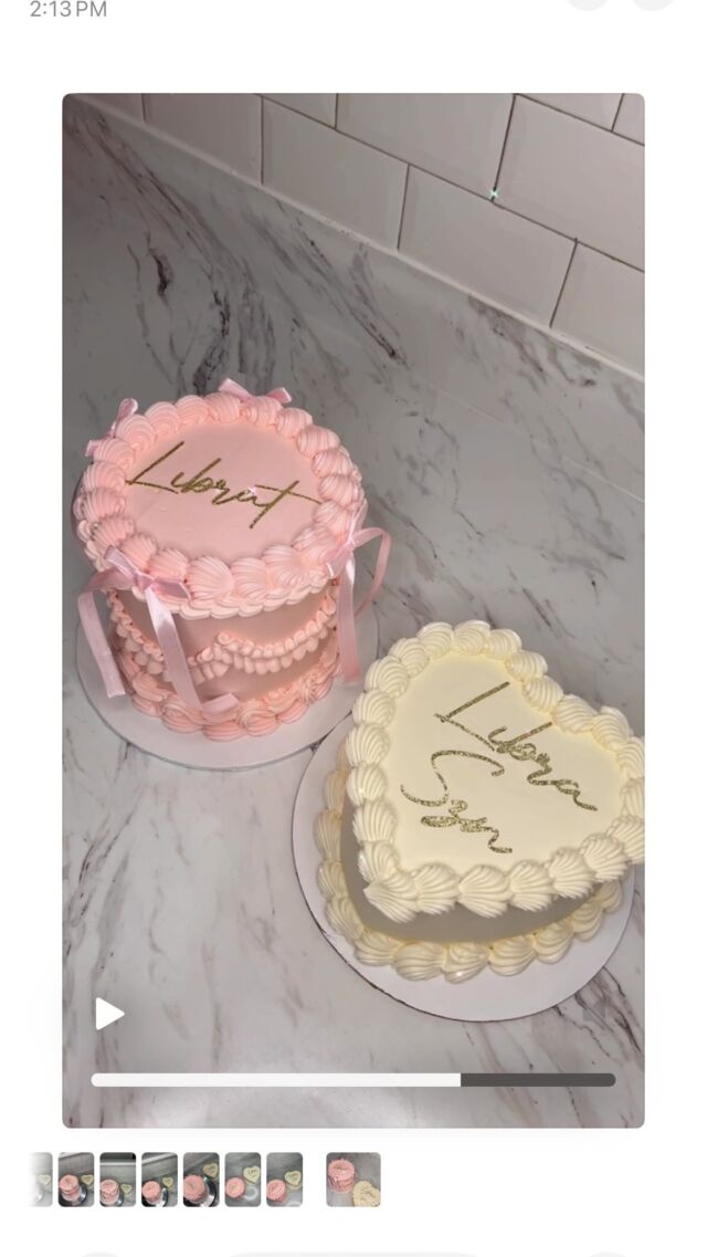 $90 5” Bow cakes until October 27th!🎀 Order link in bio💗💗
-
#kdskakes #customcakes #bowcakes #pinkcakes #cakeinspo #heartcakes #libracakes #libraszn #libraseason #prettycakes #vintagecakes #heartcake #buttercreamcakes #glittercakes #bramptoncakes #torontocakes #cakeinspo #cakestagram #cakedecorating #cakestyle #cakecakecake #cakepromo